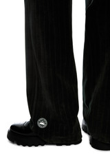 MARC CAIN SPORTS Black Wide-Cut Washington Chenille Trousers | ZS 81.48 J70