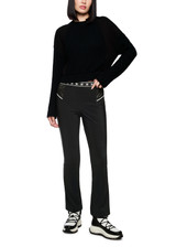 MARC CAIN SPORTS Black Frederica Flared Trousers | ZS 81.49 J60