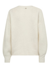 MOS MOSH Ecru Thora V-Neck Knit Cardigan | 156830