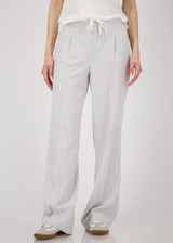 MONARI Gray Straight-Leg Trousers | 808751