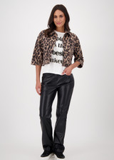 MONARI Brown Jacket With Leopard Print | 808783