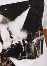 MONARI White T-Shirt With Photo Print | 808797