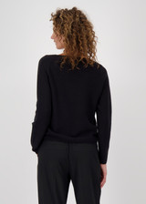 MONARI Black Sweater With Decorative Accents | 809131