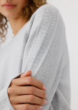 MONARI Gray Sweater With Decorative Accents | 809131