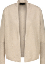MONARI Brown Knitted Cardigan With Sequins | 808974