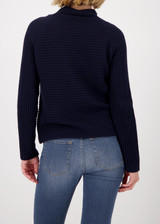 MONARI Blue Ribbed Jumper | 808990
