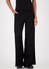 MONARI Black Wide Leg Trousers | 808995