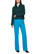 MARC CAIN COLLECTIONS Dark Jade Green Knitted In Germany Cardigan With Lurex | ZC 39.20 M64