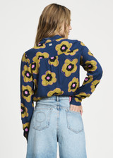 POM AMSTERDAM Blue Blouse - Mila Fleurs Parfaites | SP9256