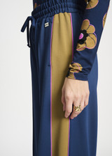 POM AMSTERDAM Blue Pants - Colourblock Nightfall Blue | SP9261