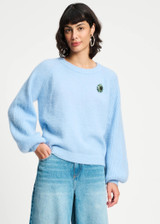 POM AMSTERDAM Blue Pullover - Sky Blue | SP9314