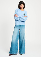 POM AMSTERDAM Blue Pullover - Sky Blue | SP9314