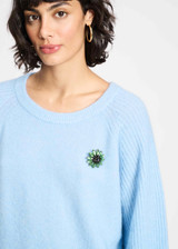 POM AMSTERDAM Blue Pullover - Sky Blue | SP9314