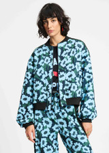 POM AMSTERDAM Blue Jacket - Wild Flowers Blue | SP9325