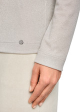 MARC CAIN COLLECTIONS Smoke Slim-Fit Lurex Long-Sleeved Top | ZC 48.28 J34