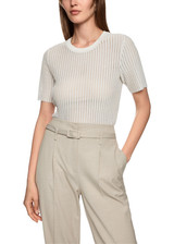 MARC CAIN COLLECTIONS Smoke Knitted In Germany Short-Sleeved Jumper | ZC 41.46 M49