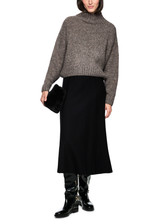 MARC CAIN COLLECTIONS Soft Charcoal Knitted In Germany Cosy Jumper | ZC 41.61 M07