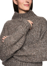 MARC CAIN COLLECTIONS Soft Charcoal Knitted In Germany Cosy Jumper | ZC 41.61 M07