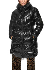 MARC CAIN SPORTS Black Rethink Together Fake Down Coat | ZS 11.06 W39