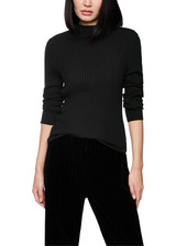 MARC CAIN SPORTS Black Rethink Together Fine Rib Jumper | ZS 41.35 M80