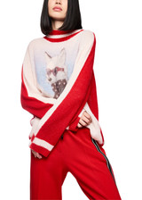 MARC CAIN SPORTS Cranberry Knitted In Germany Fine Knit Jumper | ZS 41.38 M27