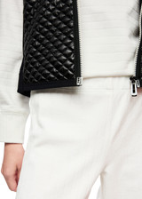 MARC CAIN SPORTS Off-White Wide-Cut Washington Chenille Trousers | ZS 81.48 J70