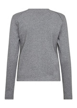 MOS MOSH Grey Melange Paige O-Ls Tee | 174030