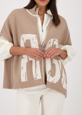 MONARI Beige Reversible Jacket With Jacquard | 809094