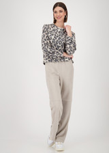 MONARI Brown Jacket With Leopard Print | 809152