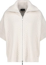 MONARI Beige Knitted Cape With Cable Pattern | 808984