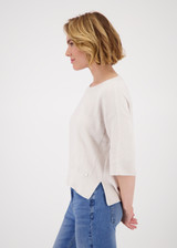 MONARI Beige Jumper With Side Slits | 809064