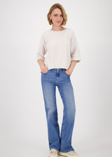 MONARI Beige Jumper With Side Slits | 809064