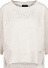 MONARI Beige Jumper With Side Slits | 809064