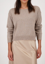 MONARI Brown Soft Knit Jumper With Lurex | 809079