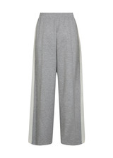 MOS MOSH Grey Melange Renzi Stripe Sweatpants | 172740