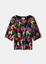 POM AMSTERDAM Multi Colour Top - Splashing Letters | SP9375