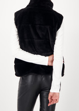 MONARI Black Fluffy Vest | 809280