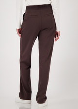 MONARI Brown Pants With Elastic Lettering Band | 809282