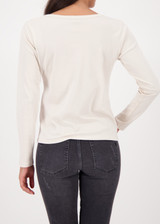 MONARI Beige Long-Sleeve Shirt With Cappuccino Print | 809339