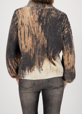 MONARI Brown Knitted Jumper With Gradient Print | 809457