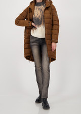 MONARI Brown Knitted Jumper With Gradient Print | 809457