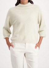 MONARI Beige Fluffy Sweater With Lurex | 809495
