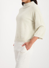 MONARI Beige Fluffy Sweater With Lurex | 809495