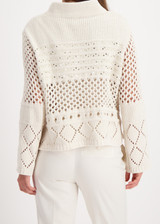 MONARI Beige Knitted Jumper With Ajour Pattern | 809498