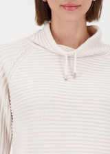 MONARI Beige Knitted Jumper With Stand Up Collar | 809512
