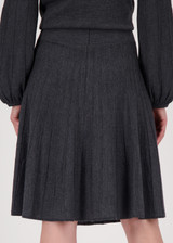 MONARI Gray Pleated Skirt | 809536