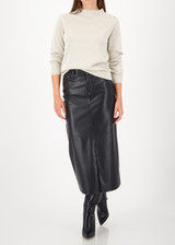 MONARI Beige Jumper With Pleat Detail | 809544