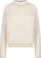 MONARI Beige Jumper With Pleat Detail | 809544