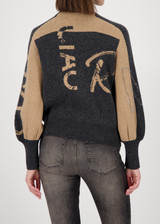 MONARI Gray Cardigan With Rhinestones | 809555