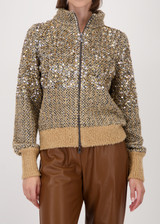 MONARI Brown Cardigan With Sequins | 809562